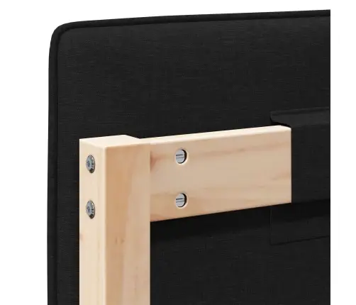 Mīkstināts Gultas Galvgalis Brūns Un Melns 160 Cm Vidaxl