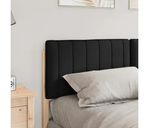 Mīkstināts Gultas Galvgalis Brūns Un Melns 150 Cm Vidaxl