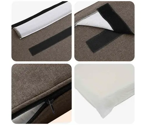 Mīkstināts Gultas Galvgalis Brūns Un Taupe 135 Cm Vidaxl