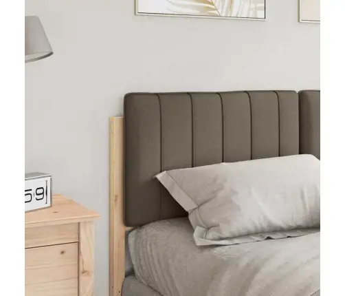 Mīkstināts Gultas Galvgalis Brūns Un Taupe 135 Cm Vidaxl