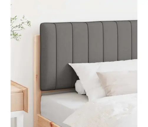 Mīkstināts Gultas Galvgalis Brūna Un Gaiši Pelēka 100 Cm Vidaxl