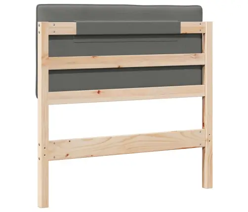 Mīkstināts Gultas Galvgalis Brūna Un Gaiši Pelēka 100 Cm Vidaxl