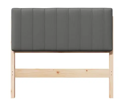 Mīkstināts Gultas Galvgalis Brūna Un Gaiši Pelēka 100 Cm Vidaxl