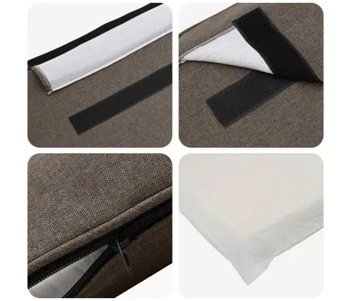 Mīkstināts Gultas Galvgalis Brūns Un Taupe 100 Cm Vidaxl