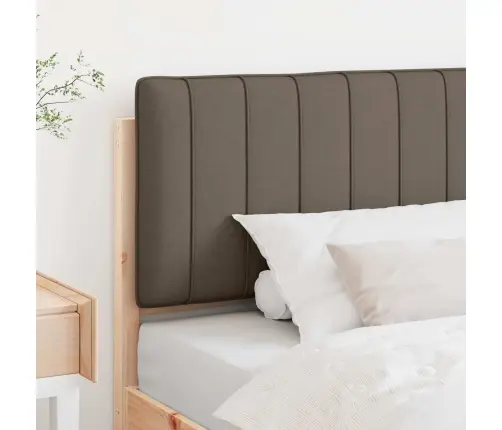 Mīkstināts Gultas Galvgalis Brūns Un Taupe 100 Cm Vidaxl