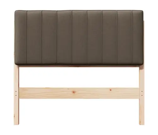 Mīkstināts Gultas Galvgalis Brūns Un Taupe 100 Cm Vidaxl