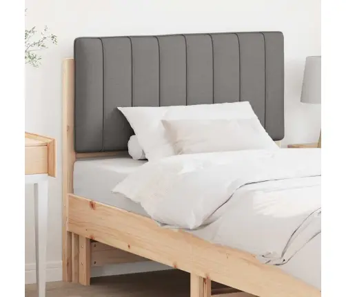 Mīkstināts Gultas Galvgalis Brūna Un Gaiši Pelēka 90 Cm Vidaxl