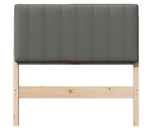 Mīkstināts Gultas Galvgalis Brūna Un Gaiši Pelēka 90 Cm Vidaxl