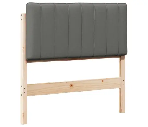 Mīkstināts Gultas Galvgalis Brūna Un Gaiši Pelēka 90 Cm Vidaxl