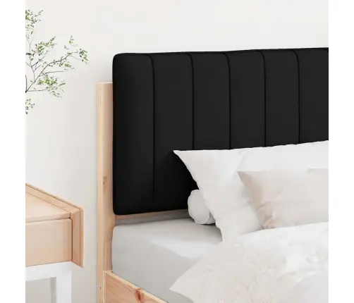 Mīkstināts Gultas Galvgalis Brūns Un Melns 90 Cm Vidaxl