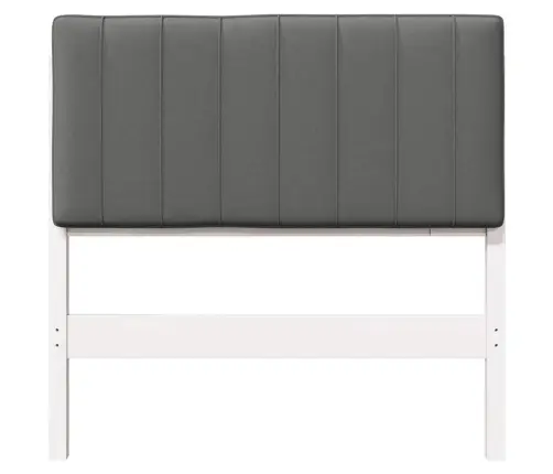 Mīkstināts Gultas Galvgalis Balts Un Gaiši Pelēks 90 Cm Vidaxl