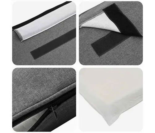 Mīkstināts Gultas Galvgalis Brūna Un Gaiši Pelēka 80 Cm Vidaxl