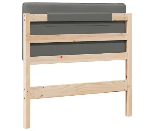 Mīkstināts Gultas Galvgalis Brūna Un Gaiši Pelēka 80 Cm Vidaxl