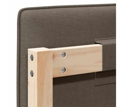 Mīkstināts Gultas Galvgalis Brūns Un Taupe 80 Cm Vidaxl