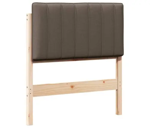 Mīkstināts Gultas Galvgalis Brūns Un Taupe 80 Cm Vidaxl