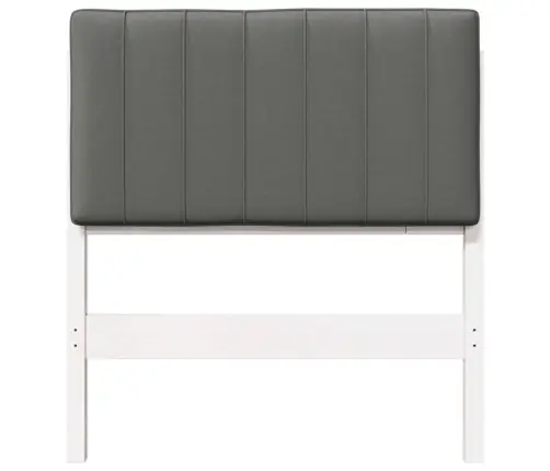 Mīkstināts Gultas Galvgalis Balts Un Gaiši Pelēks 80 Cm Vidaxl