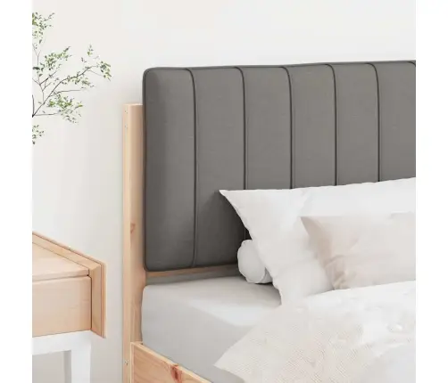 Mīkstināts Gultas Galvgalis Brūna Un Gaiši Pelēka 75 Cm Vidaxl