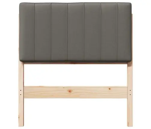 Mīkstināts Gultas Galvgalis Brūna Un Gaiši Pelēka 75 Cm Vidaxl