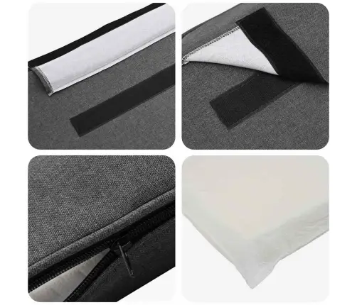 Mīkstināts Gultas Galvgalis Brūna Un Tumši Pelēka 75 Cm Vidaxl