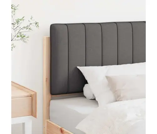 Mīkstināts Gultas Galvgalis Brūna Un Tumši Pelēka 75 Cm Vidaxl