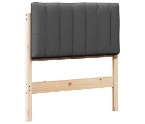 Mīkstināts Gultas Galvgalis Brūna Un Tumši Pelēka 75 Cm Vidaxl