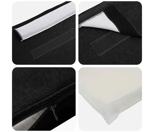 Mīkstināts Gultas Galvgalis Brūns Un Melns 75 Cm Vidaxl