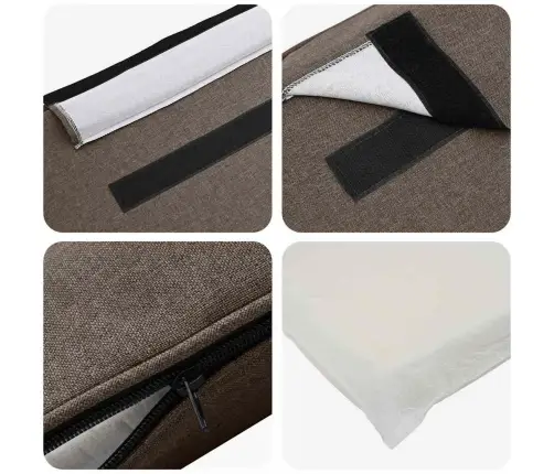 Mīkstināts Gultas Galvgalis Brūns Un Taupe 75 Cm Vidaxl