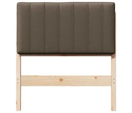 Mīkstināts Gultas Galvgalis Brūns Un Taupe 75 Cm Vidaxl