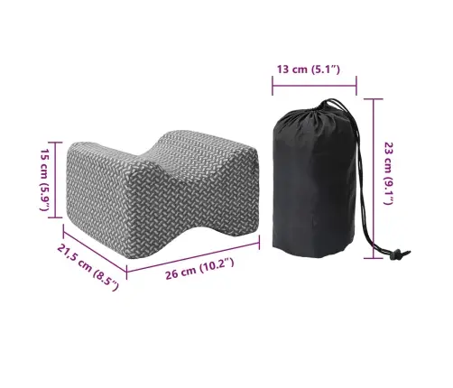 Spilvens Ar Spilvenu Pelēka 26 X 21 X 15 Cm Poliesters Vidaxl