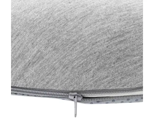 Spilvens Ar Spilvenu Gaiši Pelēks 42 X 37 X 8 Cm Kokvilna Vidaxl