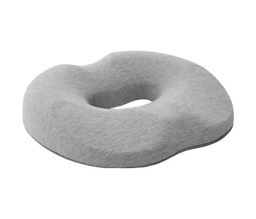 Spilvens Ar Spilvenu Gaiši Pelēks 42 X 37 X 8 Cm Kokvilna Vidaxl