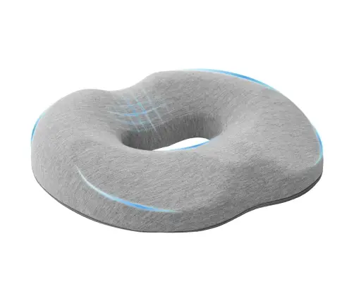 Spilvens Ar Spilvenu Gaiši Pelēks 42 X 37 X 8 Cm Kokvilna Vidaxl