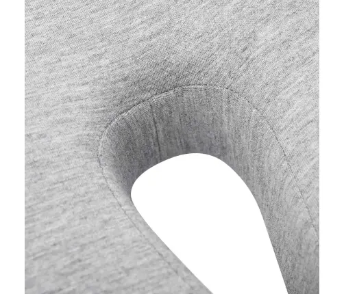 Spilvens Ar Spilvenu Gaiši Pelēks 50 X 43 X 10 Cm Kokvilna Vidaxl