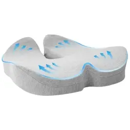 Spilvens Ar Spilvenu Gaiši Pelēks 50 X 43 X 10 Cm Kokvilna Vidaxl