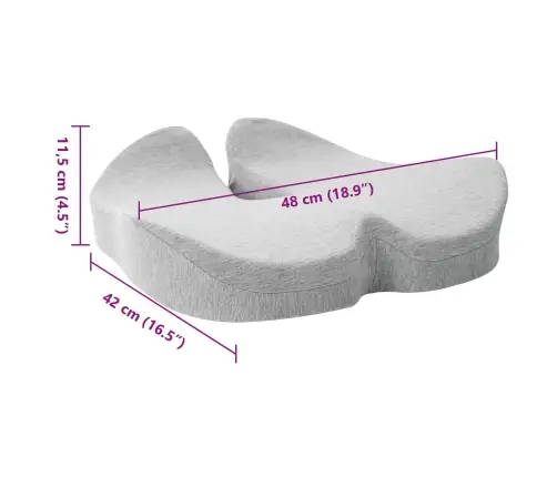 Spilvens Ar Spilvenu Gaiši Pelēks 50 X 43 X 10 Cm Kokvilna Vidaxl