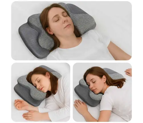 Spilvens Ar Spilvenu Pelēka 60 X 37 X 13 Cm Poliesters Vidaxl