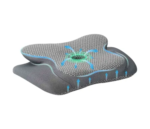 Spilvens Ar Spilvenu Pelēka 60 X 37 X 13 Cm Poliesters Vidaxl