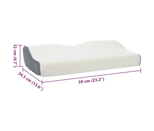 Padi Padjaga Valge 60 X 34 X 11 Cm Polüester