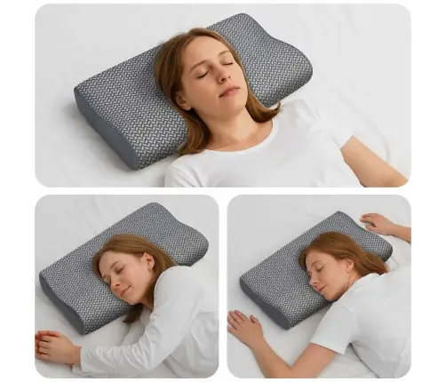 Spilvens Ar Spilvenu Pelēka 60 X 34 X 11 Cm Poliesters Vidaxl