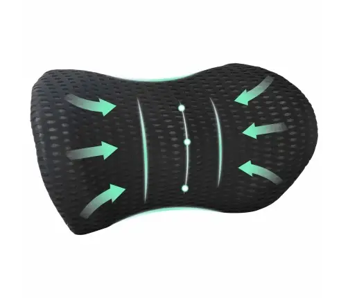 Spilvens Ar Spilvenu Melna 47 X 24 X 13 Cm 4D Siets Vidaxl