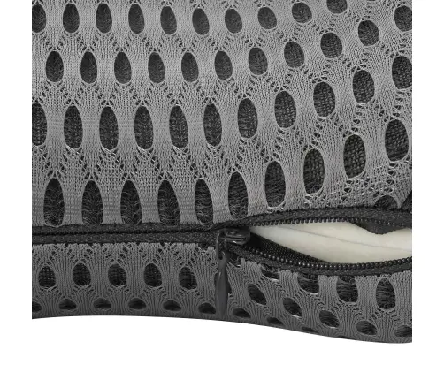 Spilvens Ar Spilvenu Regulējams 2 Pcs Pelēka 4D Siets Vidaxl