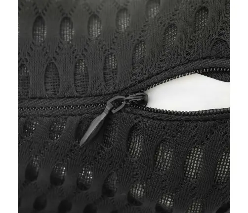 Spilvens Ar Spilvenu Regulējams 2 Pcs Melna 4D Siets Vidaxl