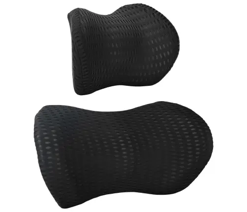 Spilvens Ar Spilvenu Regulējams 2 Pcs Melna 4D Siets Vidaxl