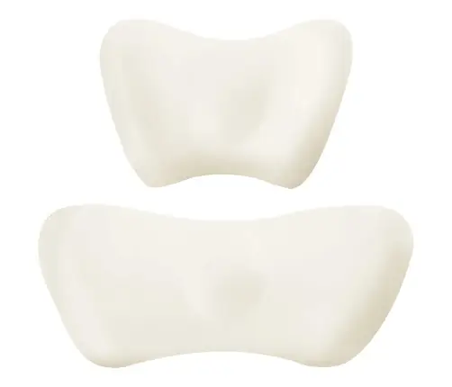 Spilvens Ar Spilvenu Regulējams 2 Pcs Melna 4D Siets Vidaxl