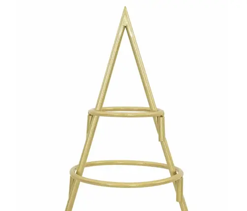 Metall Jõulupuu Koos Alusega Kuldne 60 Cm Pulbervärvitud Teras Metall Jõulupuu Koos Alusega Kuldne 60 Cm Pulbervärvitud Teras