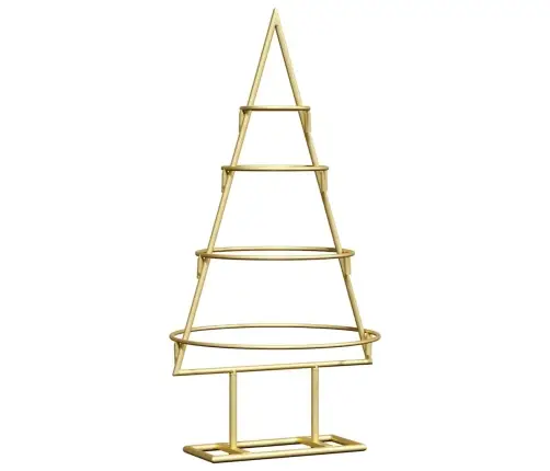Metall Jõulupuu Koos Alusega Kuldne 60 Cm Pulbervärvitud Teras Metall Jõulupuu Koos Alusega Kuldne 60 Cm Pulbervärvitud Teras