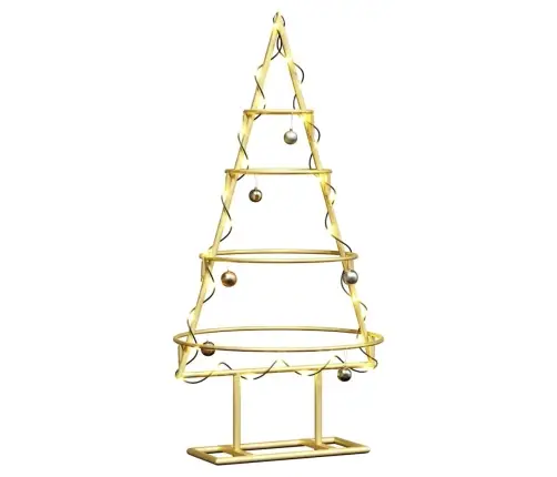 Metall Jõulupuu Koos Alusega Kuldne 60 Cm Pulbervärvitud Teras Metall Jõulupuu Koos Alusega Kuldne 60 Cm Pulbervärvitud Teras