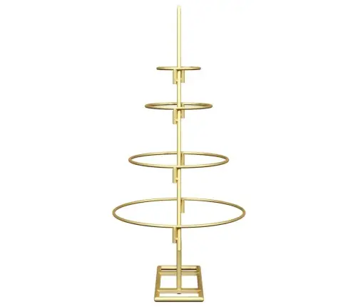 Metall Jõulupuu Koos Alusega Kuldne 60 Cm Pulbervärvitud Teras Metall Jõulupuu Koos Alusega Kuldne 60 Cm Pulbervärvitud Teras