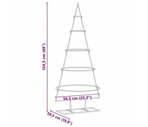 Metalinis Kalėdų Medis S Stovu Auksinė 125 Cm