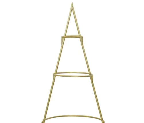 Metāla Ziemassvētku Koks Zelts 150 Cm Pulverkrāsots Tērauds Vidaxl